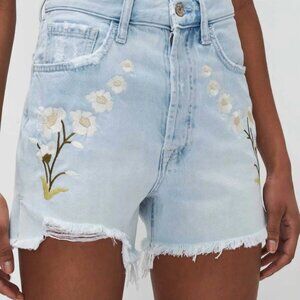 7 For All Mankind Ruby Sun Blue Easy Short